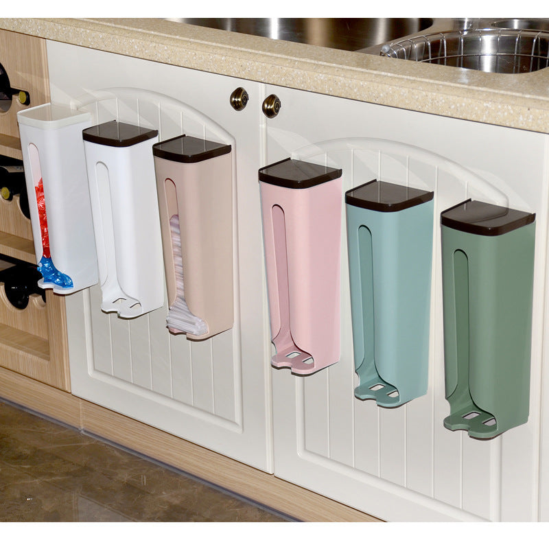 Wall-Mounted Plastic Bag Storage Organizer Box