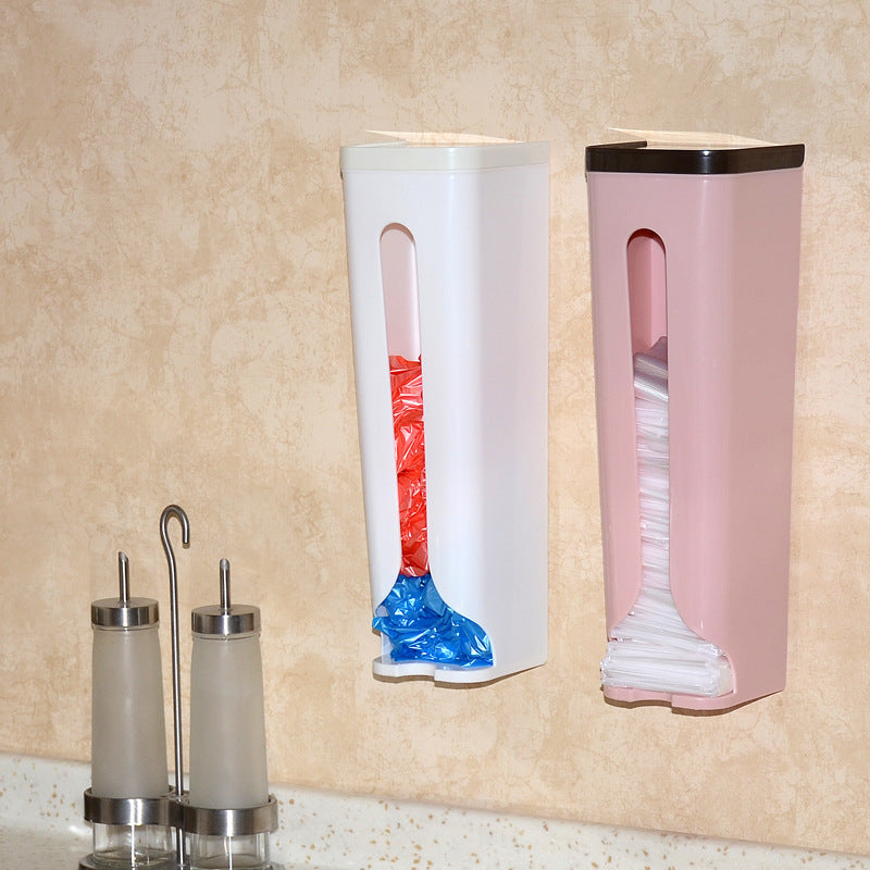 Wall-Mounted Plastic Bag Storage Organizer Box