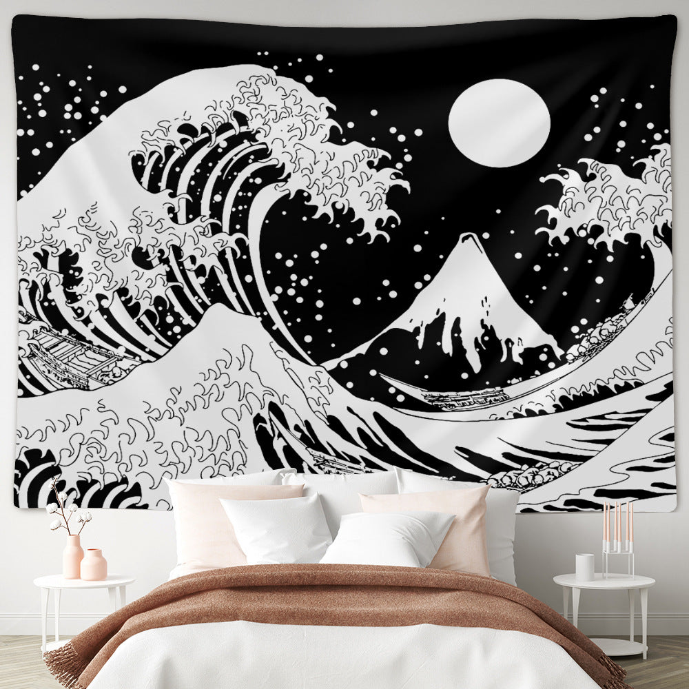 Ukiyo-e Wave Tapestry for Home Decoration Wall Art